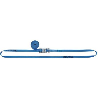 Tecwerk, Spanngurt + Ladungssicherung, Zurrgurt DIN EN 12195-2 Länge 8 m Breite 35 mm mit Ratsche LC U 2000 daN Tecwerk, Spanngurt + Ladungssicherung, Zurrgurt DIN EN 12195-2 Länge 8 m Breite 35 mm mit Ratsche LC U 2000 daN