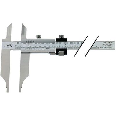 Helios Preisser, Messlehre, HELIOS·PREISSER Werkstattmessschieber DIN862 500mm m.Spitzen u.FE Schnabel-L.150mm H.PREISSER (02... (15 cm) Helios Preisser, Messlehre, HELIOS·PREISSER Werkstattmessschieber DIN862 500mm m.Spitzen u.FE Schnabel-L.150mm H.PREISSER (02... (15 cm)