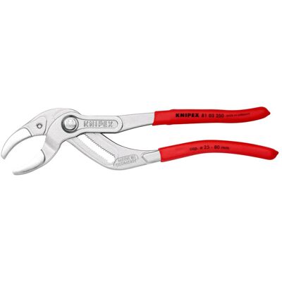 Knipex, Zange, Siphonzange Kapazität Spannbereich: 25 - 80 D. mm mit rutschhemmendem Kunststoff verchromt (250 mm) Knipex, Zange, Siphonzange Kapazität Spannbereich: 25 - 80 D. mm mit rutschhemmendem Kunststoff verchromt (250 mm)
