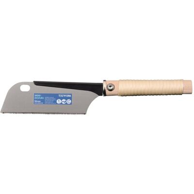 Tecwerk, Handsäge, Japansäge/Feinzugsäge Blattlänge 150 mm Gesamtlänge 370 mm gerader Rattangriff Tecwerk, Handsäge, Japansäge/Feinzugsäge Blattlänge 150 mm Gesamtlänge 370 mm gerader Rattangriff