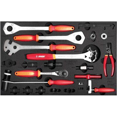 Unior, Werkzeugkoffer, 1600SOS25 Werkzeugset, 20-tlg., SOS-Modul schmal, 364x564mm, red (20 Teile) Unior, Werkzeugkoffer, 1600SOS25 Werkzeugset, 20-tlg., SOS-Modul schmal, 364x564mm, red (20 Teile)