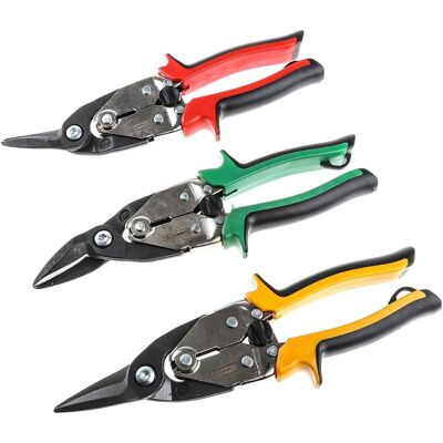 RS PRO, Bolzenschneider + Seitenschneider, 250 mm Blechscherensatz, Schnitt: Links, rechts, gerade (250 mm) RS PRO, Bolzenschneider + Seitenschneider, 250 mm Blechscherensatz, Schnitt: Links, rechts, gerade (250 mm)