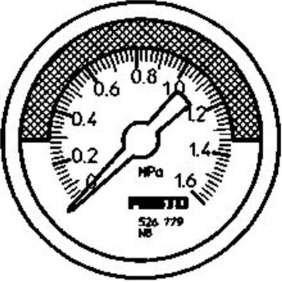Festo, Detektor, Manometro 526782 MA-50-1.6-R1/4-MPA-E-RG 0 fino a 16 bar 1 pz. (Druckmessgerät) Festo, Detektor, Manometro 526782 MA-50-1.6-R1/4-MPA-E-RG 0 fino a 16 bar 1 pz. (Druckmessgerät)