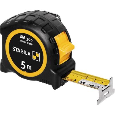 Stabila, Längenmesswerkzeug, Taschenbandmass BM 300, metrische Skala (5 m) Stabila, Längenmesswerkzeug, Taschenbandmass BM 300, metrische Skala (5 m)