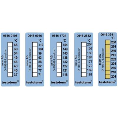 Testo Temperaturstreifen +116 - +154°C, Messtechnik, Blau Testo Temperaturstreifen +116 - +154°C, Messtechnik, Blau