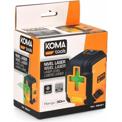 Koma Tools, Wasserwaage, Laser-Wasserwaage (7.30 cm) Koma Tools, Wasserwaage, Laser-Wasserwaage (7.30 cm)