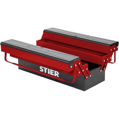 Stier, Werkzeugkoffer, Werkzeugkasten leer LxBxH 520x190x200 mm Stier, Werkzeugkoffer, Werkzeugkasten leer LxBxH 520x190x200 mm