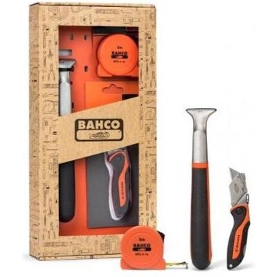 Bahco Zubehör Malerbedarf, Geschenk-Werkzeugset (GIFTPACK650): Widia Blade Scraper 650, KBSU-01 Outdoor-Messer, 5 m MTC-5-16 Bahco Zubehör Malerbedarf, Geschenk-Werkzeugset (GIFTPACK650): Widia Blade Scraper 650, KBSU-01 Outdoor-Messer, 5 m MTC-5-16