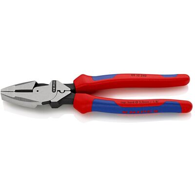 Knipex, Zange, Kraftkombizange DIN ISO 5746 amerikanisch L.240mm mit Facette u.Kabel-Einziehhilfe schwarz atram.... (240 mm) Knipex, Zange, Kraftkombizange DIN ISO 5746 amerikanisch L.240mm mit Facette u.Kabel-Einziehhilfe schwarz atram.... (240 mm)