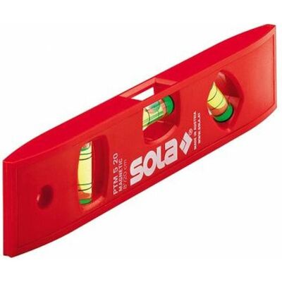 Sola, Wasserwaage, PTM520DISPLAY - Nivel de burbuja torpedo de plástico de bolsillo magnético con display (200 mm) (20 cm) Sola, Wasserwaage, PTM520DISPLAY - Nivel de burbuja torpedo de plástico de bolsillo magnético con display (200 mm) (20 cm)
