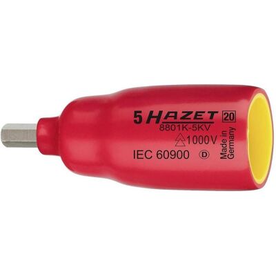 Hazet 8801K-6KV Schraubendreher-Einsatz - 6mm Sechskant - 3/8 Zoll Vierkant - IEC 60900 Hazet 8801K-6KV Schraubendreher-Einsatz - 6mm Sechskant - 3/8 Zoll Vierkant - IEC 60900