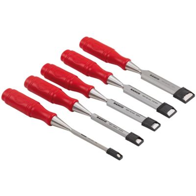 Bahco Beitel + Handhobel, Stechbeitelsatz mit Griff aus Polypropylen - fünfteilig/Blister-Verpackung (25 mm) Bahco Beitel + Handhobel, Stechbeitelsatz mit Griff aus Polypropylen - fünfteilig/Blister-Verpackung (25 mm)