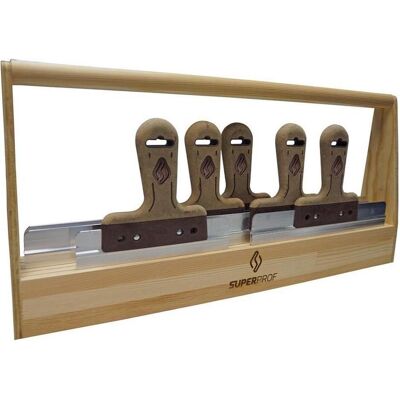 Super Prof PAK-SPM1-ALG 6-piece RVS 220-570mm Spachtelset Super Prof PAK-SPM1-ALG 6-piece RVS 220-570mm Spachtelset