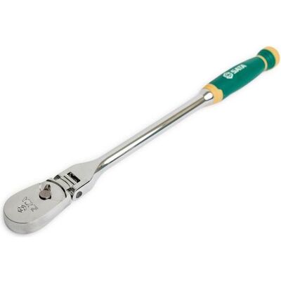 SATA, Ratsche, Gelenkkopf-Umschaltknarre mit Komfort-Griff, lang, 72 Zahn, 1/2 Zoll (1/2") SATA, Ratsche, Gelenkkopf-Umschaltknarre mit Komfort-Griff, lang, 72 Zahn, 1/2 Zoll (1/2")