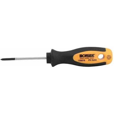 Ironside, Schraubenzieher, 120019 Werkstattschraubendreher PH 0 x60 2-Komponenten-Griff Chrom-Vanadium-Stahl Ironside, Schraubenzieher, 120019 Werkstattschraubendreher PH 0 x60 2-Komponenten-Griff Chrom-Vanadium-Stahl