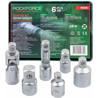 Hikoki, Steckschlüssel + Stecknuss, Adapterset 6-teilig. Hikoki, Steckschlüssel + Stecknuss, Adapterset 6-teilig.
