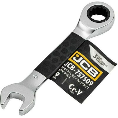 JCB, Schraubenschlüssel, Kurzer Ratschen-Ringschlüssel 9 mm (9 mm) JCB, Schraubenschlüssel, Kurzer Ratschen-Ringschlüssel 9 mm (9 mm)