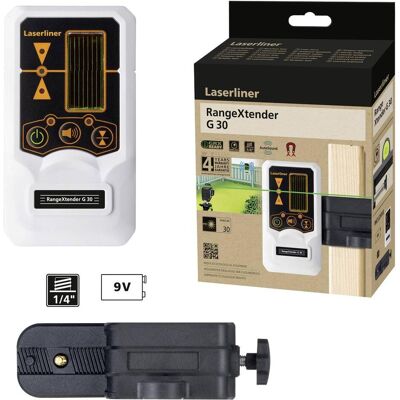 Laserliner, Linienlaser, RangeXtender G 30 Laserempfänger für Linienlaser Reichweite (max.): Laserliner, Linienlaser, RangeXtender G 30 Laserempfänger für Linienlaser Reichweite (max.):