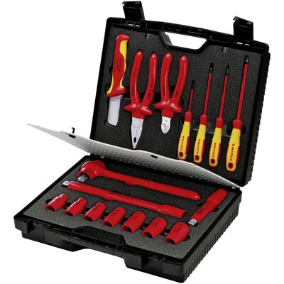 Knipex, Werkzeugkoffer, 98 99 11 Werkzeugset Elektriker im Koffer 17teilig (17 Teile) Knipex, Werkzeugkoffer, 98 99 11 Werkzeugset Elektriker im Koffer 17teilig (17 Teile)