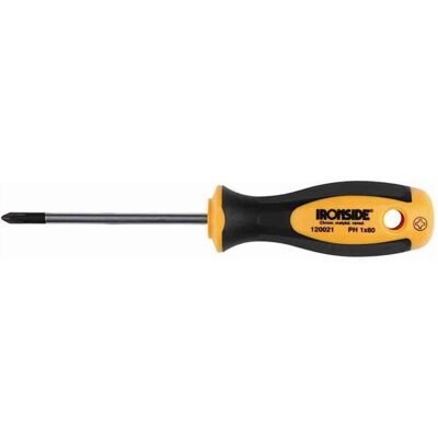Ironside, Schraubenzieher, 120031 Werkstattschraubendreher PZ 1 x80 2-Komponenten-Griff Chrom-Vanadium-Stahl Ironside, Schraubenzieher, 120031 Werkstattschraubendreher PZ 1 x80 2-Komponenten-Griff Chrom-Vanadium-Stahl