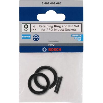 Bosch Professional Zubehör, Steckschlüssel + Stecknuss, Set mit Haltering und Stift für PRO Impact Steckschlüsseleinsatz 3/8", 4-tlg. Bosch Professional Zubehör, Steckschlüssel + Stecknuss, Set mit Haltering und Stift für PRO Impact Steckschlüsseleinsatz 3/8", 4-tlg.