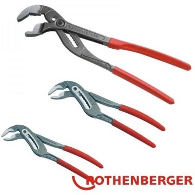 Rothenberger, Zange, Wasserpumpenzangenset ROGRIP Set M 7 Zoll + 10 Zoll + XL Rothenberger, Zange, Wasserpumpenzangenset ROGRIP Set M 7 Zoll + 10 Zoll + XL