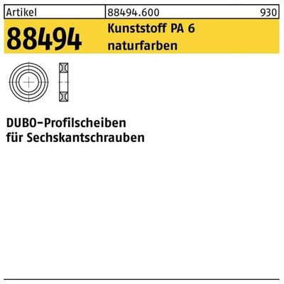 Dubo, Ratsche, Profilscheibe R 88494 f.6-ktschrauben 243 - M48x17 PA 6 natur 1St. Dubo, Ratsche, Profilscheibe R 88494 f.6-ktschrauben 243 - M48x17 PA 6 natur 1St.