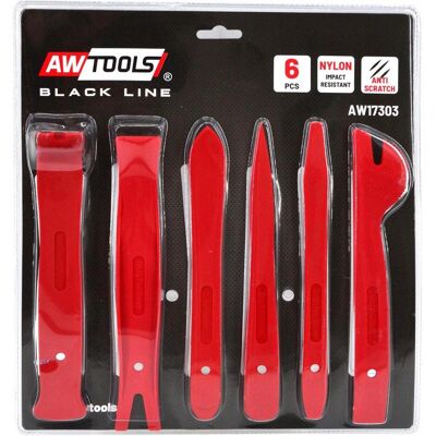 Awtools, Fahrzeug Werkzeug, Zestaw ściągaczy Do Tapicerki Nylon 6cz. Awtools, Fahrzeug Werkzeug, Zestaw ściągaczy Do Tapicerki Nylon 6cz.