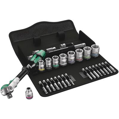 Wera, Steckschlüssel + Stecknuss, 8100 SB 6 Zyklop Speed-Knarrensatz (10 mm, 12 mm, 13 mm, 15 mm, 16 mm, 17 mm, 18 mm, 19 mm, 4 mm, 5 mm, 6 mm, 7 mm, 8 mm) Wera, Steckschlüssel + Stecknuss, 8100 SB 6 Zyklop Speed-Knarrensatz (10 mm, 12 mm, 13 mm, 15 mm, 16 mm, 17 mm, 18 mm, 19 mm, 4 mm, 5 mm, 6 mm, 7 mm, 8 mm)