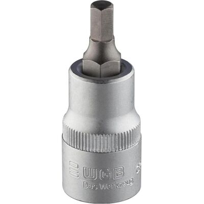 WGB, Steckschlüssel + Stecknuss, Schraubendreher-Einsatz No. 363 DIN7422 1/2"vierkant 4,0 mm Innensechskant (4 mm) WGB, Steckschlüssel + Stecknuss, Schraubendreher-Einsatz No. 363 DIN7422 1/2"vierkant 4,0 mm Innensechskant (4 mm)