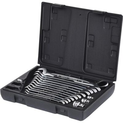KS Tools GEARplus Ratschen-Schlüsselsatz - 72 Zähne, Chrom-Vanadium Stahl, 16 Teile KS Tools GEARplus Ratschen-Schlüsselsatz - 72 Zähne, Chrom-Vanadium Stahl, 16 Teile