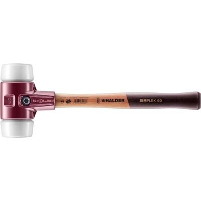 Halder, Hammer, Schonhammer SIMPLEX Länge 405 mm Kopf-Ø 60 mm mittelhart Holz Superplastik weiss (1440 g) Halder, Hammer, Schonhammer SIMPLEX Länge 405 mm Kopf-Ø 60 mm mittelhart Holz Superplastik weiss (1440 g)