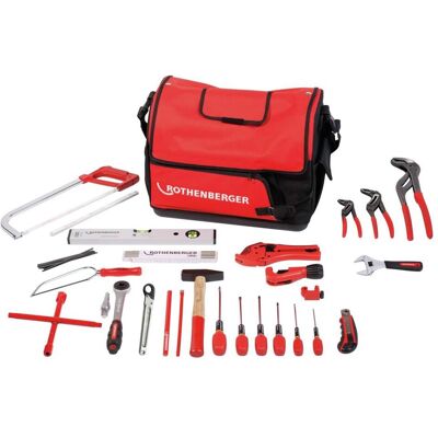 Rothenberger, Werkzeugkoffer, Handwerkzeug-Set mit Werkzeugtasche, 57-teilig Rothenberger, Werkzeugkoffer, Handwerkzeug-Set mit Werkzeugtasche, 57-teilig