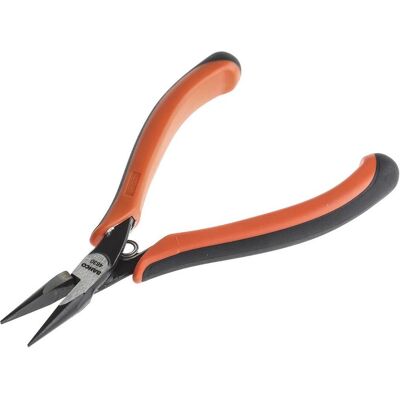 Bahco Zange, ERGO Spitzzange mit 2-Komponenten-Griff und abgerundeten Backen 135 mm (135 mm) Bahco Zange, ERGO Spitzzange mit 2-Komponenten-Griff und abgerundeten Backen 135 mm (135 mm)