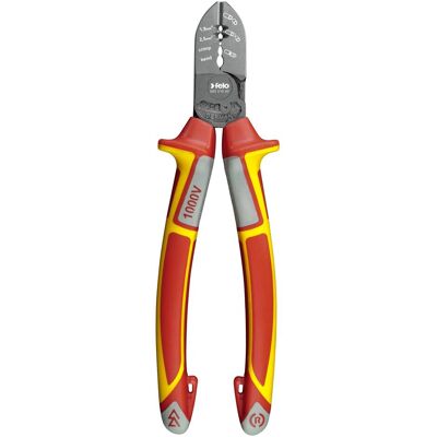 Felo, Bolzenschneider + Seitenschneider, Elektrikkerskaevbider VDE 583 - 190mm (190 mm) Felo, Bolzenschneider + Seitenschneider, Elektrikkerskaevbider VDE 583 - 190mm (190 mm)