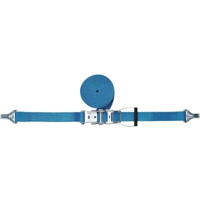 Tecwerk, Spanngurt + Ladungssicherung, Zurrgurt DIN 12195-2 Länge 10 m Breite 50 mm mit Ratsche + Spitzhaken mit Sicherung LC U 5000 daN Tecwerk, Spanngurt + Ladungssicherung, Zurrgurt DIN 12195-2 Länge 10 m Breite 50 mm mit Ratsche + Spitzhaken mit Sicherung LC U 5000 daN