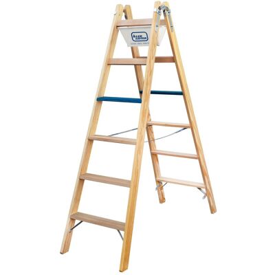 Iller Holz Stehleiter ERGO Plus 2x6 Stufen 3,04m Iller Holz Stehleiter ERGO Plus 2x6 Stufen 3,04m