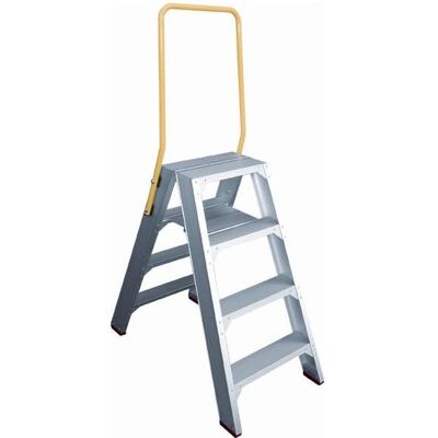 Little Jumbo, Leiter + Gerüst, 4741000210 SuperPRO Dubbele trap - Aluminium - 2 x 10 treden - max. werkhoogte 4.45 m. (Stehleiter) Little Jumbo, Leiter + Gerüst, 4741000210 SuperPRO Dubbele trap - Aluminium - 2 x 10 treden - max. werkhoogte 4.45 m. (Stehleiter)