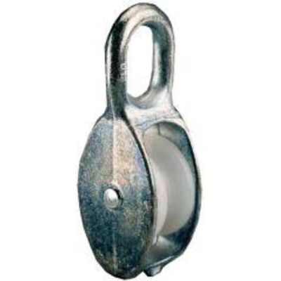 Magni, Fördertechnik, PÖSAMO Blockrolle einfach galZn f. Seil Ø b. 6,0mm Magni, Fördertechnik, PÖSAMO Blockrolle einfach galZn f. Seil Ø b. 6,0mm