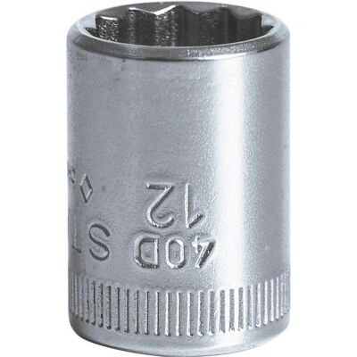Stahlwille, Steckschlüssel + Stecknuss, 40D Steckschlüsseleinsätze 1/4 12 mm (12 mm) Stahlwille, Steckschlüssel + Stecknuss, 40D Steckschlüsseleinsätze 1/4 12 mm (12 mm)