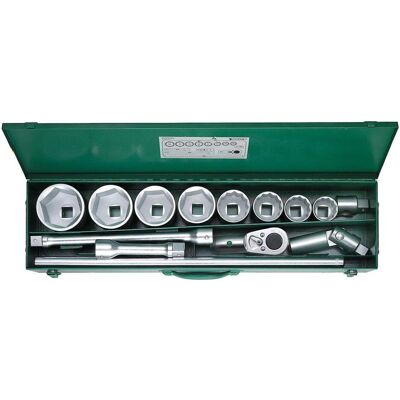 Stahlwille, Steckschlüssel + Stecknuss, Steckschlüsselsatz (46 mm, 50 mm, 55 mm, 60 mm, 65 mm, 70 mm, 75 mm, 80 mm) Stahlwille, Steckschlüssel + Stecknuss, Steckschlüsselsatz (46 mm, 50 mm, 55 mm, 60 mm, 65 mm, 70 mm, 75 mm, 80 mm)