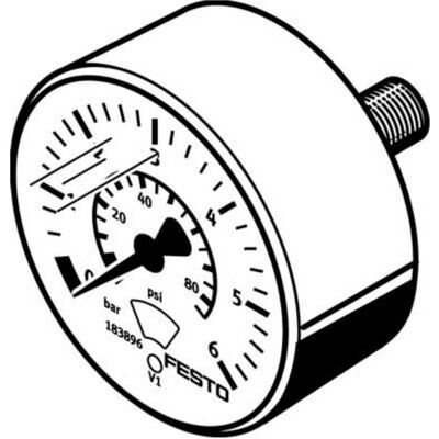 Festo, Detektor, MA-23-6-R1/8 183896 Manometer (Druckmessgerät) Festo, Detektor, MA-23-6-R1/8 183896 Manometer (Druckmessgerät)