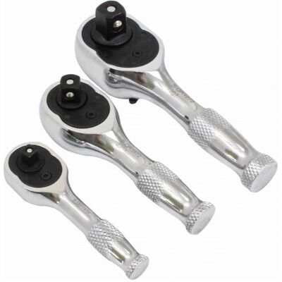 GCS, Ratsche, Satra Mini Rasseln 3 Stk. 1/4"3/8"1/2" (1/2", 1/4", 3/8") GCS, Ratsche, Satra Mini Rasseln 3 Stk. 1/4"3/8"1/2" (1/2", 1/4", 3/8")