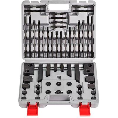 HP Autozubehör, Schraubstock + Zwinge, Spannwerkzeugsortiment M8 x 10 mm 58-teilig HP Autozubehör, Schraubstock + Zwinge, Spannwerkzeugsortiment M8 x 10 mm 58-teilig