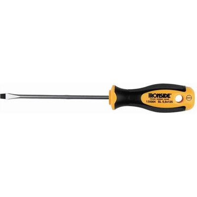 Ironside, Schraubenzieher, 120005 Werkstattschraubendreher FL.5,0x1502-Komponenten-Griff Chrom-Vanadium-Stahl (Schlitz) Ironside, Schraubenzieher, 120005 Werkstattschraubendreher FL.5,0x1502-Komponenten-Griff Chrom-Vanadium-Stahl (Schlitz)