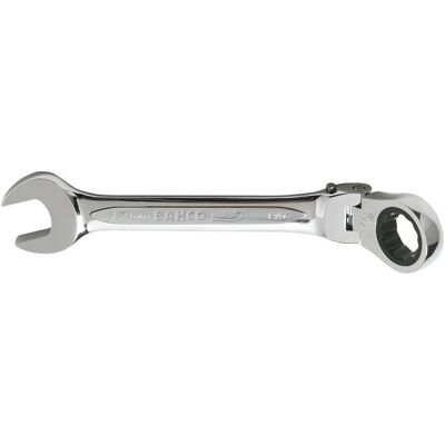 Bahco Schraubenschlüssel, 8-mm-Knarren-Ring-Maulschlüssel mit Gelenkkopf, verchromt, 127 mm (17 mm) Bahco Schraubenschlüssel, 8-mm-Knarren-Ring-Maulschlüssel mit Gelenkkopf, verchromt, 127 mm (17 mm)