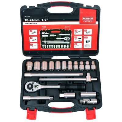Modecom Steckschlüssel + Stecknuss, tool set 18 pcs. (MN-57-318) Modecom Steckschlüssel + Stecknuss, tool set 18 pcs. (MN-57-318)