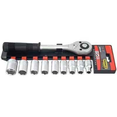 Modecom Steckschlüssel + Stecknuss, tool set 10 pcs. (MN-57-152) Modecom Steckschlüssel + Stecknuss, tool set 10 pcs. (MN-57-152)