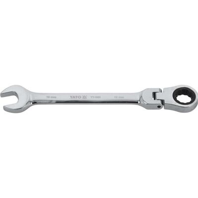 Yato, Schraubenschlüssel, Ring-Maulschlüssel mit Ratsche und Gelenk 19 mm (YT-1685) (19 mm) Yato, Schraubenschlüssel, Ring-Maulschlüssel mit Ratsche und Gelenk 19 mm (YT-1685) (19 mm)