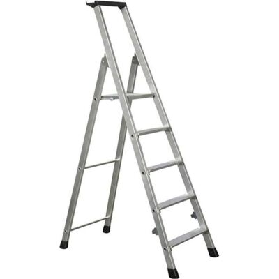 Zarges, Leiter + Gerüst, Stufenleiter klappbar, einseitig begehbar (Stehleiter, 180 cm) Zarges, Leiter + Gerüst, Stufenleiter klappbar, einseitig begehbar (Stehleiter, 180 cm)